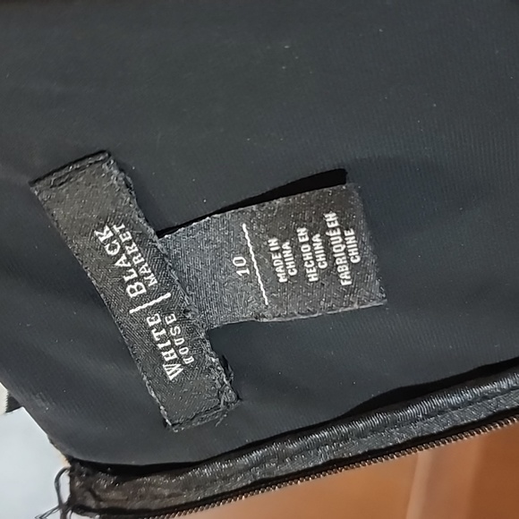 WHBM Black and White Stripe Bandage Sheath Dress Size 10 - Picture 5 of 5